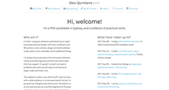 Desktop Screenshot of desiquintans.com